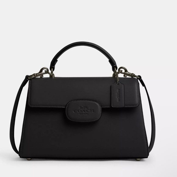 Coach Handbags - Coach Black Satchel Eliza Top Handle Bag